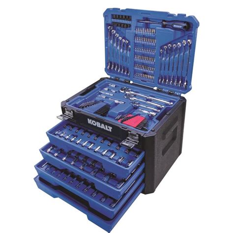 250 pc mechanics tool set metal box|Kobalt Mechanics Tool Sets .